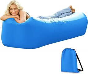 Piepūšamā gulta Lazy Bag Air, zila, 190x70 cm cena un informācija | Piepūšamās rotaļlietas un pludmales preces | 220.lv