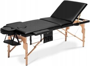 Косметическое кресло/кровать Bodyfit, черное цена и информация | Аксессуары для массажа | 220.lv