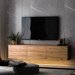 TV galdiņš Kalune Design Neon Illuminated, brūns cena un informācija | TV galdiņi | 220.lv