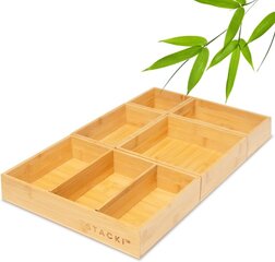 Бамбуковый органайзер для ящиков из 5 предметов цена и информация | Ящики для вещей | 220.lv
