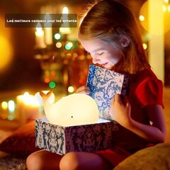 Silikona nakts gaisma Valis cena un informācija | Lampas bērnu istabai | 220.lv