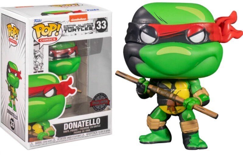 Funko Pop! Comics : Ninja Turtles #33 Donatello цена и информация | Datorspēļu suvenīri | 220.lv