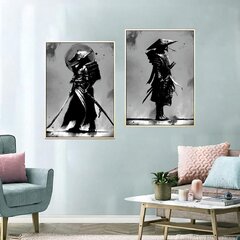 Комплект из 2 катрин Японский самурай, 2 шт цена и информация | Картины | 220.lv