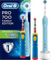 Oral-B Pro 700 & Stages Power cena un informācija | Elektriskās zobu birstes | 220.lv