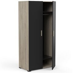 Шкаф Aatrium Izzy, 90.3x51x185 см, черный цена и информация | Шкафы | 220.lv