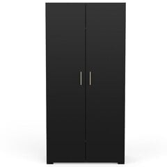 Шкаф Aatrium Izzy, 90.3x51x185 см, черный цена и информация | Шкафы | 220.lv