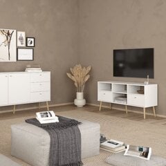 TV galdiņš Aatrium Bodo, 117x39x61 cm, balts cena un informācija | TV galdiņi | 220.lv