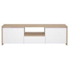 TV galdiņš Aatrium Next, 177x48x52 cm, balts/brūns cena un informācija | TV galdiņi | 220.lv