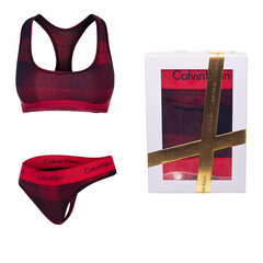Sieviešu apakšveļas komplekts Calvin Klein 50572, sarkans cena un informācija | Krūšturi | 220.lv