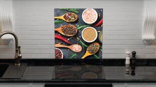 Aizsargstikla panelis virtuvei FEASTS 60x65cm cena un informācija | Virtuves piederumi | 220.lv