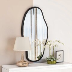 Spogulis Kalune Design Couldy, melns cena un informācija | Spoguļi | 220.lv