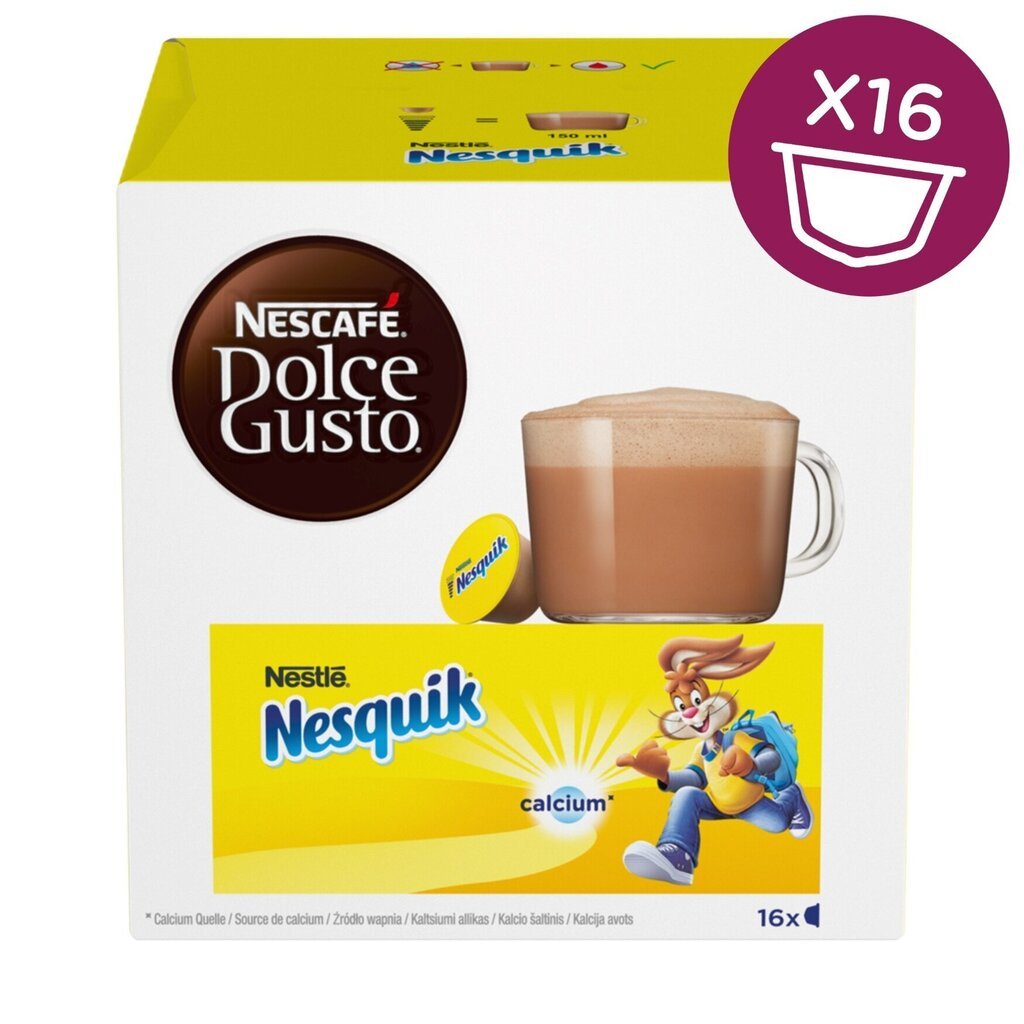 Кофейные капсулы Nescafe Dolce Gusto Nesquik, 16 шт., 256 г цена | 220.lv