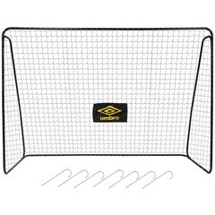 FUTBOLA VĀRTI AR TĪklu 300x205x120cm UMBRO цена и информация | Футбольные ворота и сетки | 220.lv