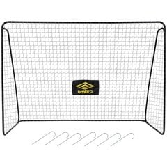 FUTBOLA VĀRTI AR TĪklu 300x205x120cm UMBRO цена и информация | Футбольные ворота и сетки | 220.lv