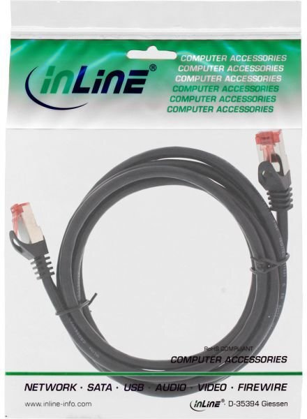 InLine RJ45, 2 m цена и информация | Kabeļi un vadi | 220.lv