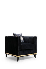 Atpūtas krēsls Hanah Home Bellino, melns цена и информация | Кресла в гостиную | 220.lv