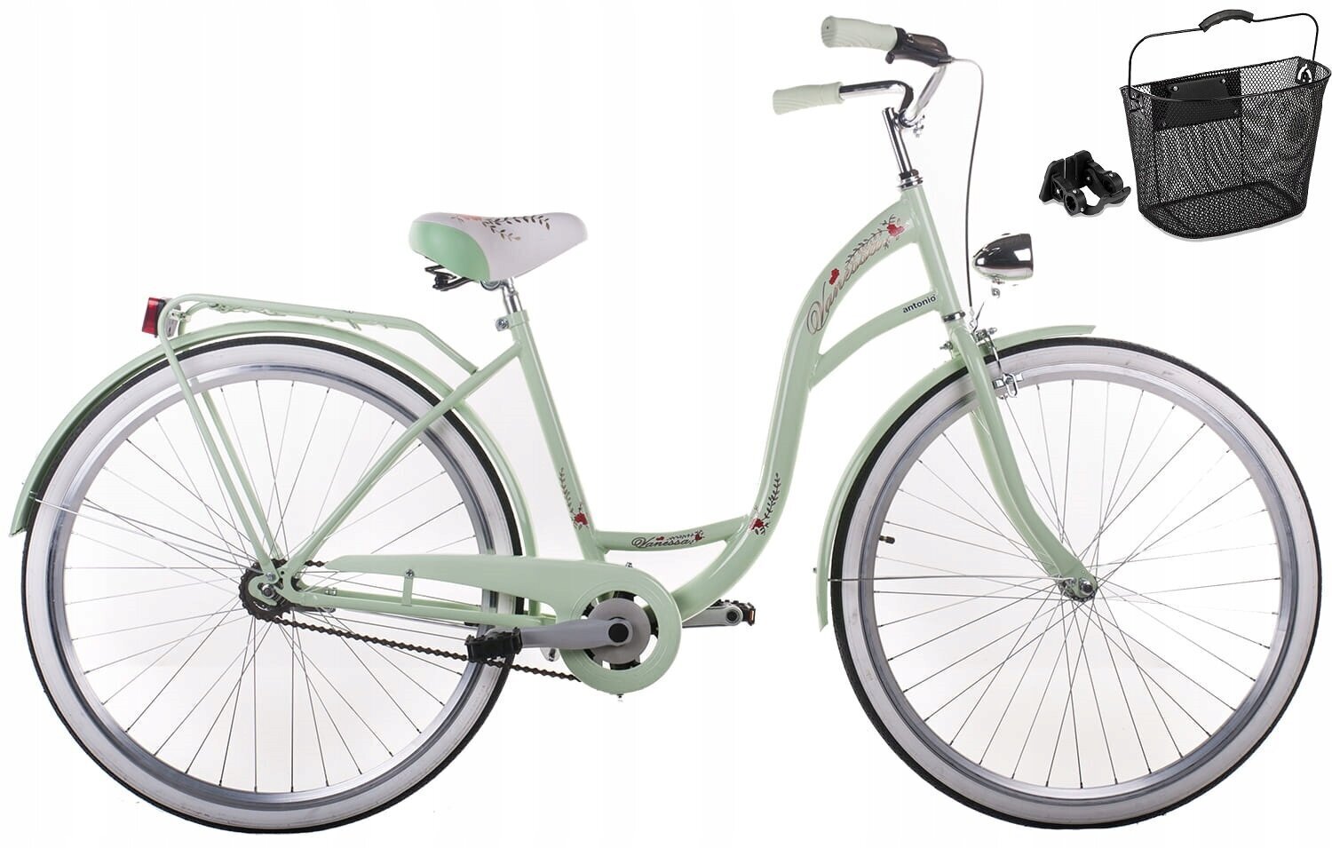 Pilsētas velosipēds Retro Urban Vanessa 28', zaļš cena un informācija | Velosipēdi | 220.lv