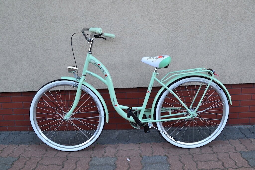 Pilsētas velosipēds Retro Urban Vanessa 28', zaļš cena un informācija | Velosipēdi | 220.lv