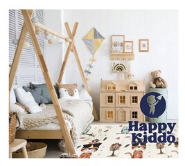 Двусторонний развивающий коврик Happy kiddo, 180х150 см цена и информация | Развивающие коврики | 220.lv