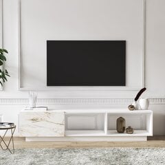 TV galdiņš Kalune Design Lepando, balts cena un informācija | TV galdiņi | 220.lv