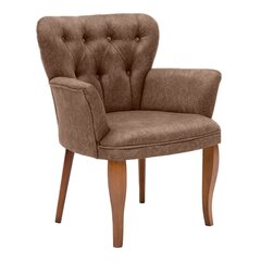 Krēsls Kalune Design Paris Walnut Wooden, brūns цена и информация | Кресла в гостиную | 220.lv