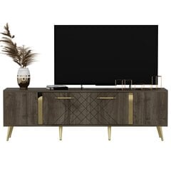 TV galds Kalune Design Detas, brūns/zelta cena un informācija | TV galdiņi | 220.lv