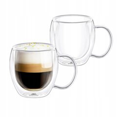 Wilmax 250 мл термостаканы COFFEE LATTE CAPUCCINO TEA 2шт цена и информация | Стаканы, фужеры, кувшины | 220.lv
