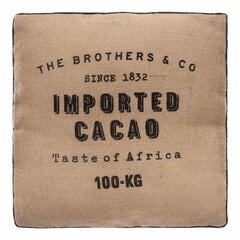 Džutas sēdvietas spilvens Cacao, 40x40 cm. cena un informācija | Dekoratīvie spilveni un spilvendrānas | 220.lv
