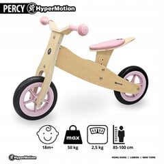 Трехколесный велосипед HyperMotion PERCY, розовый цена и информация | Трехколесные велосипеды | 220.lv