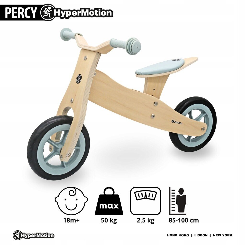 Trīsritenis HyperMotion Percy, zils cena un informācija | Trīsriteņi | 220.lv