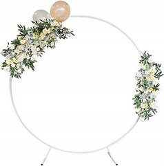 Круглая арка, белая, 200 см цена и информация | Праздничные декорации | 220.lv