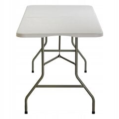 Saliekamais āra galds Fluxar S210, 180 cm, balts cena un informācija | Dārza galdi | 220.lv