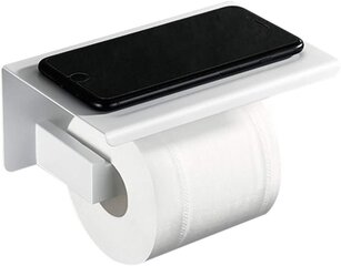 Держатель туалетной бумаги, белый (металл) цена и информация | Аксессуары для ванной комнаты | 220.lv