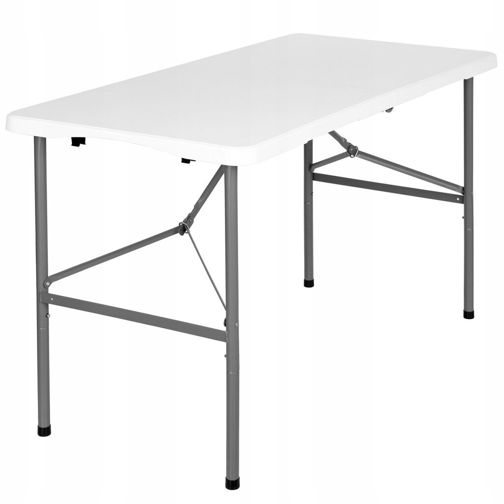 Saliekamais āra galds Fluxar S217, 120cm, balts cena un informācija | Dārza mēbeļu komplekti | 220.lv