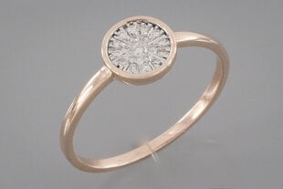 Золотое кольцо с бриллиантами Brasco 53382 53382-18.5 цена и информация | Кольца | 220.lv