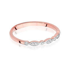 Золотое кольцо с бриллиантами Brasco 58569 58569-17.5 цена и информация | Кольца | 220.lv