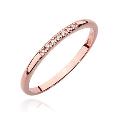 Золотое кольцо с бриллиантами Brasco 58583 58583-17 цена и информация | Кольца | 220.lv