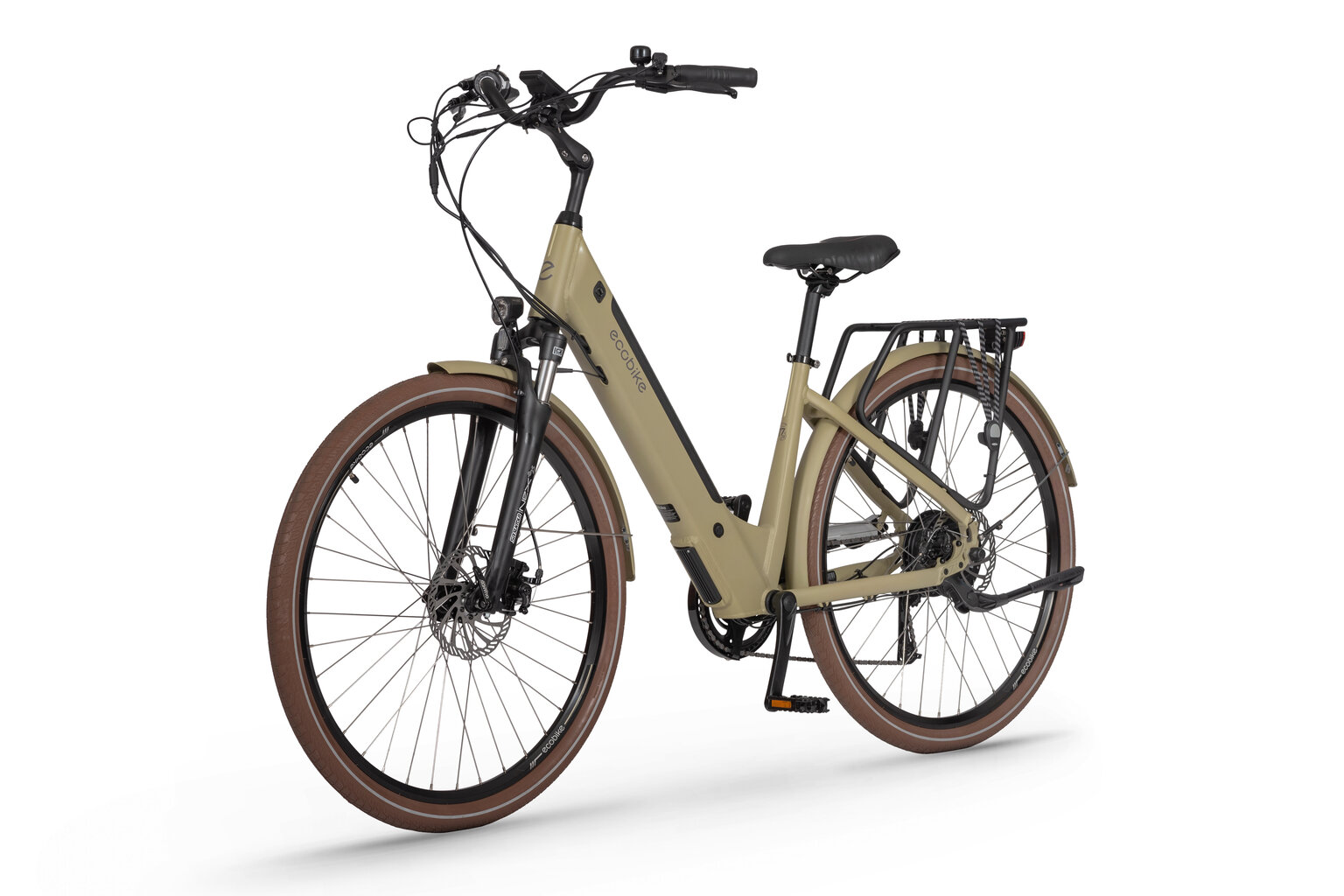 Elektriskais velosipēds EcoBike X-City Cappuccino 28", brūns цена и информация | Elektrovelosipēdi | 220.lv