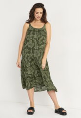 Cellbes sieviešu kleita BAHIA, tumši zaļa-puķaina cena un informācija | Kleitas | 220.lv