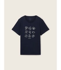 Tom Tailor женская футболка 1040544*10668, синяя цена и информация | Женские футболки | 220.lv