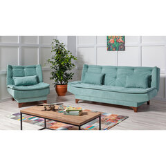 2-х частный комплект мебели для гостиной Asir Kelebek-TKM03 0400, зеленый цена и информация | Комплекты мягкой мебели | 220.lv