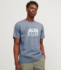 Jack & Jones vīriešu T-krekls 12257908*01, zils 5715519929296 cena un informācija | Vīriešu T-krekli | 220.lv