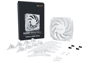 Be Quiet Silent Wings Pro 4 PWM White (BL118) cena un informācija | Datora ventilatori | 220.lv