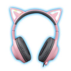 Foxxray Shining Cat Gaming Headset Wired Черный/розовый цвет цена и информация | Наушники | 220.lv