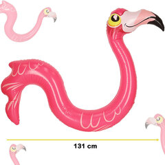 Piepūšamais flamingo, 131cm, rozā cena un informācija | Piepūšamās rotaļlietas un pludmales preces | 220.lv