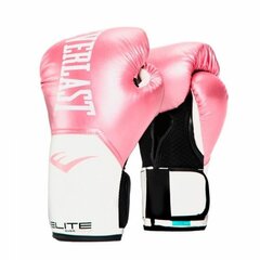 Боксерские перчатки Everlast Elite Pro Style розовые цена и информация | Боевые искусства | 220.lv