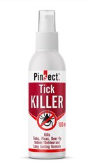 Līdzeklis ērču, blusu un odu iznīcināšanai Pinsect Tick Killer, 100ml цена и информация | Защита от комаров, клещей | 220.lv