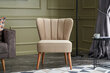 Atzveltnes krēsls Hanah Home Layla, smilšu krāsā цена и информация | Atpūtas krēsli | 220.lv