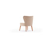 Atzveltnes krēsls Hanah Home Layla, smilšu krāsā цена и информация | Atpūtas krēsli | 220.lv