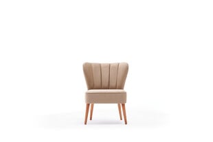 Atzveltnes krēsls Hanah Home Layla, smilšu krāsā цена и информация | Кресла в гостиную | 220.lv